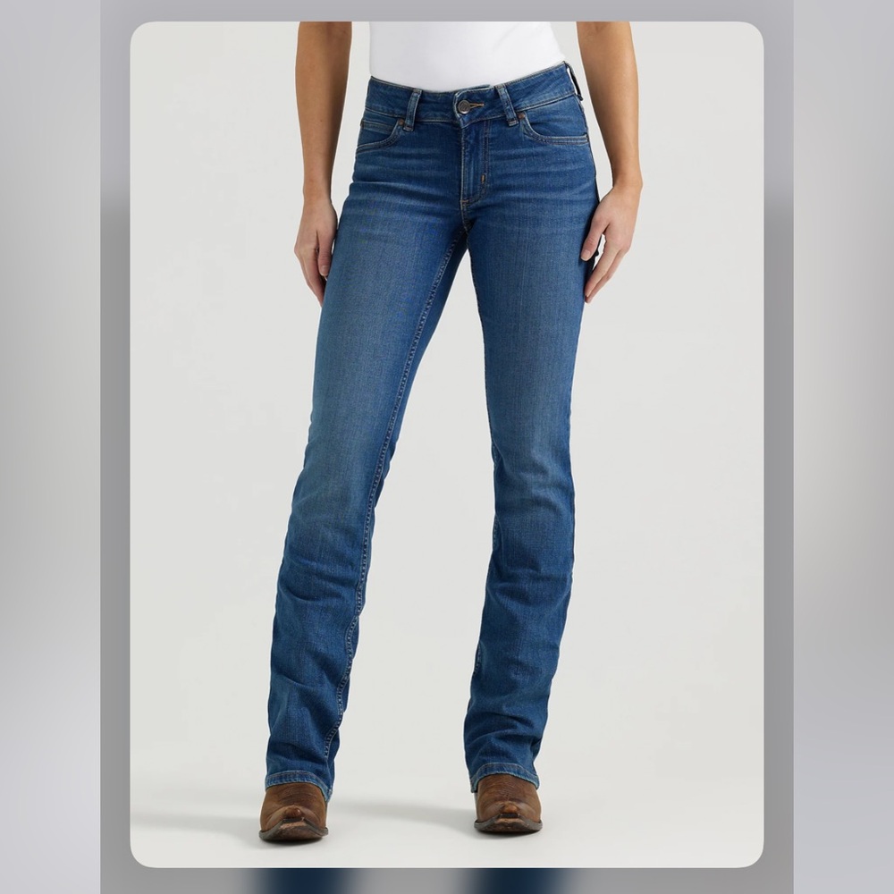 Wrangler Retro Mae Mid Rise Boot Cut Jeans Size 29 Size 7 x 36 NWT Women’s - Picture 5 of 10
